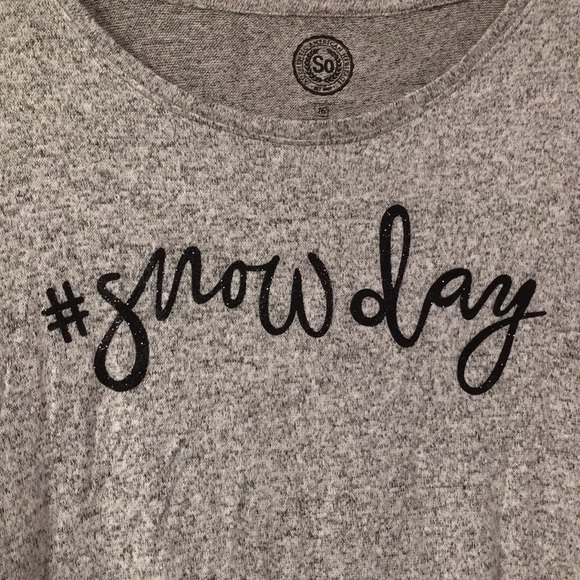 SO Shirts & Tops Hashtag Snow Day Girls Shirt Poshmark